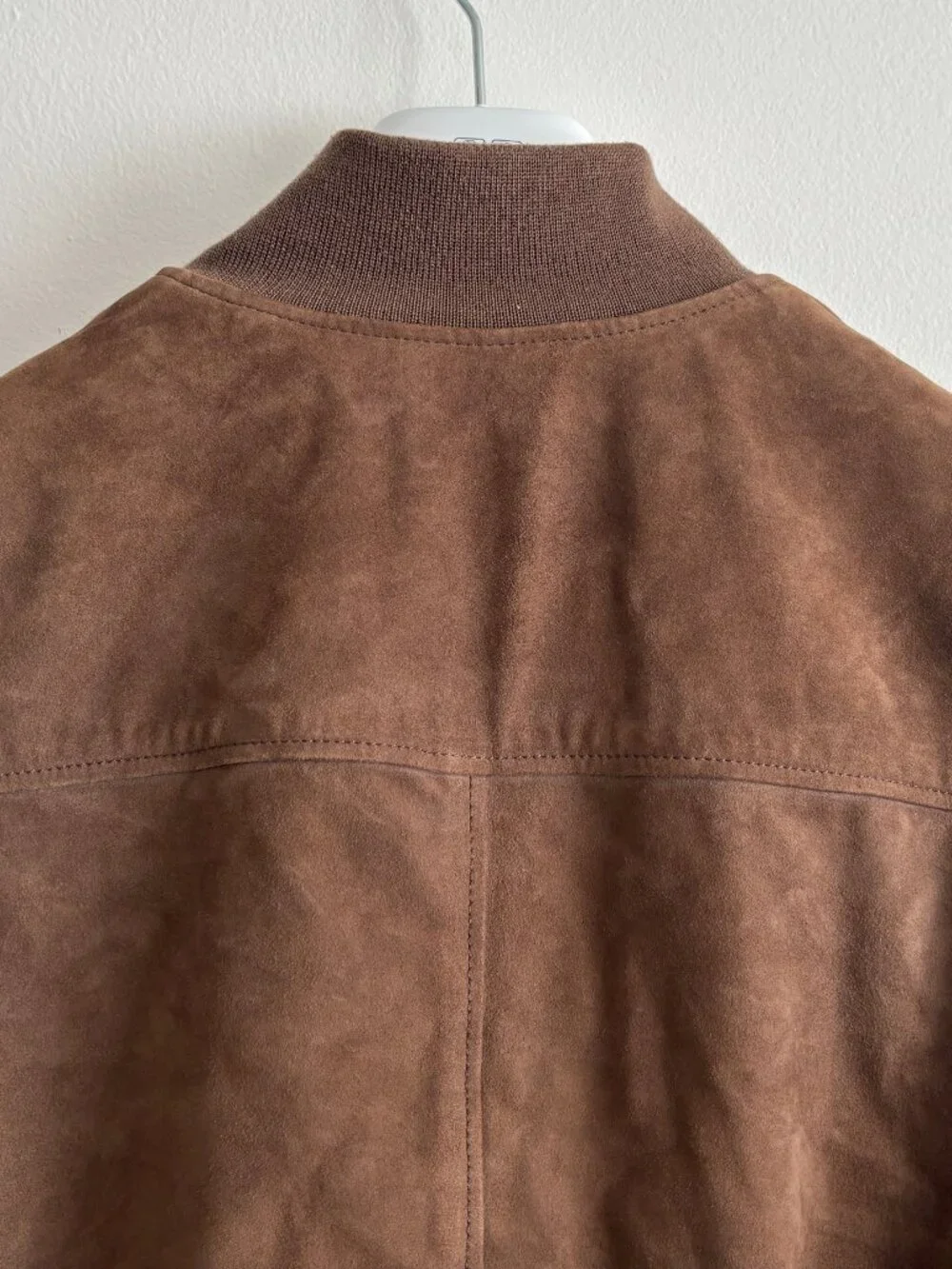 $950 Suitsupply Brown Suede Blouson Valstarino Bomber Jacket - Medium - Picture 10 of 11